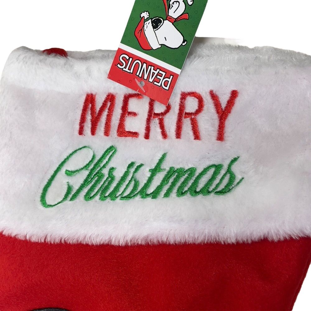 PEANUTS‎ SNOOPY & WOODSTOCK with Lights Christmas Stocking by Kurt Adler NWT - Picture 5 of 6